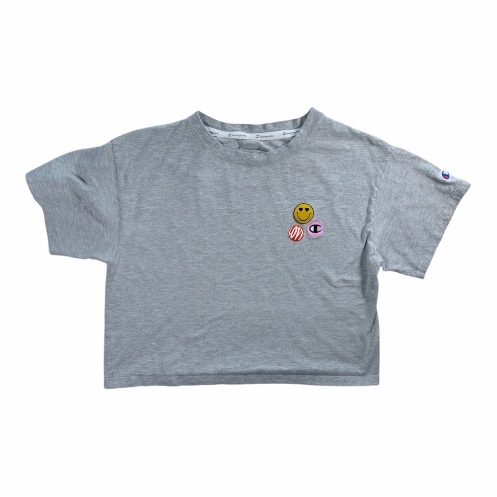 Champion Crop top Gray T-Shirt